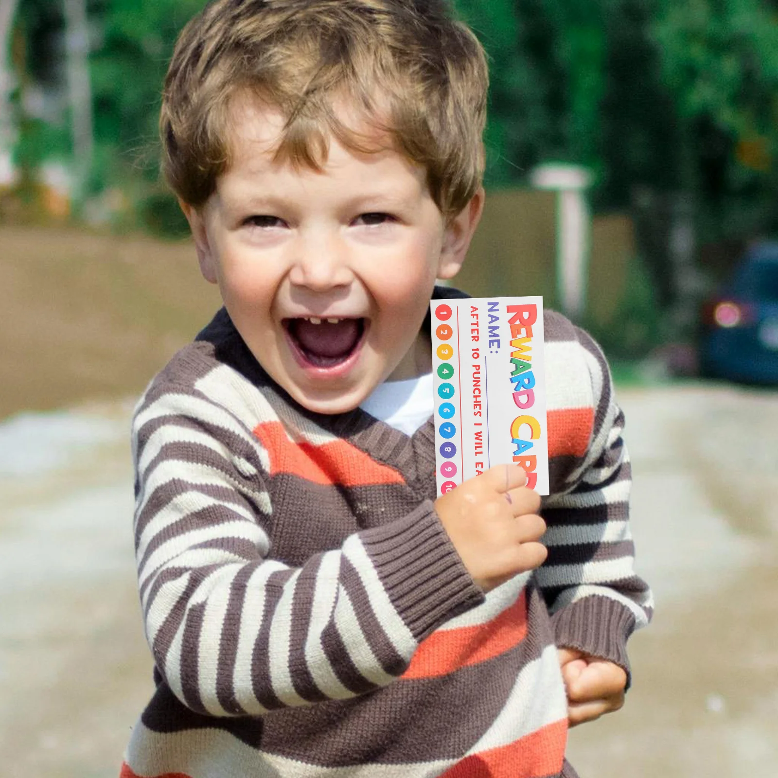 

300Pcs Encouragement Cards Cartoon Punch Cards Reward System for Teachers and Parents School Use Reward Card Teaching Tools