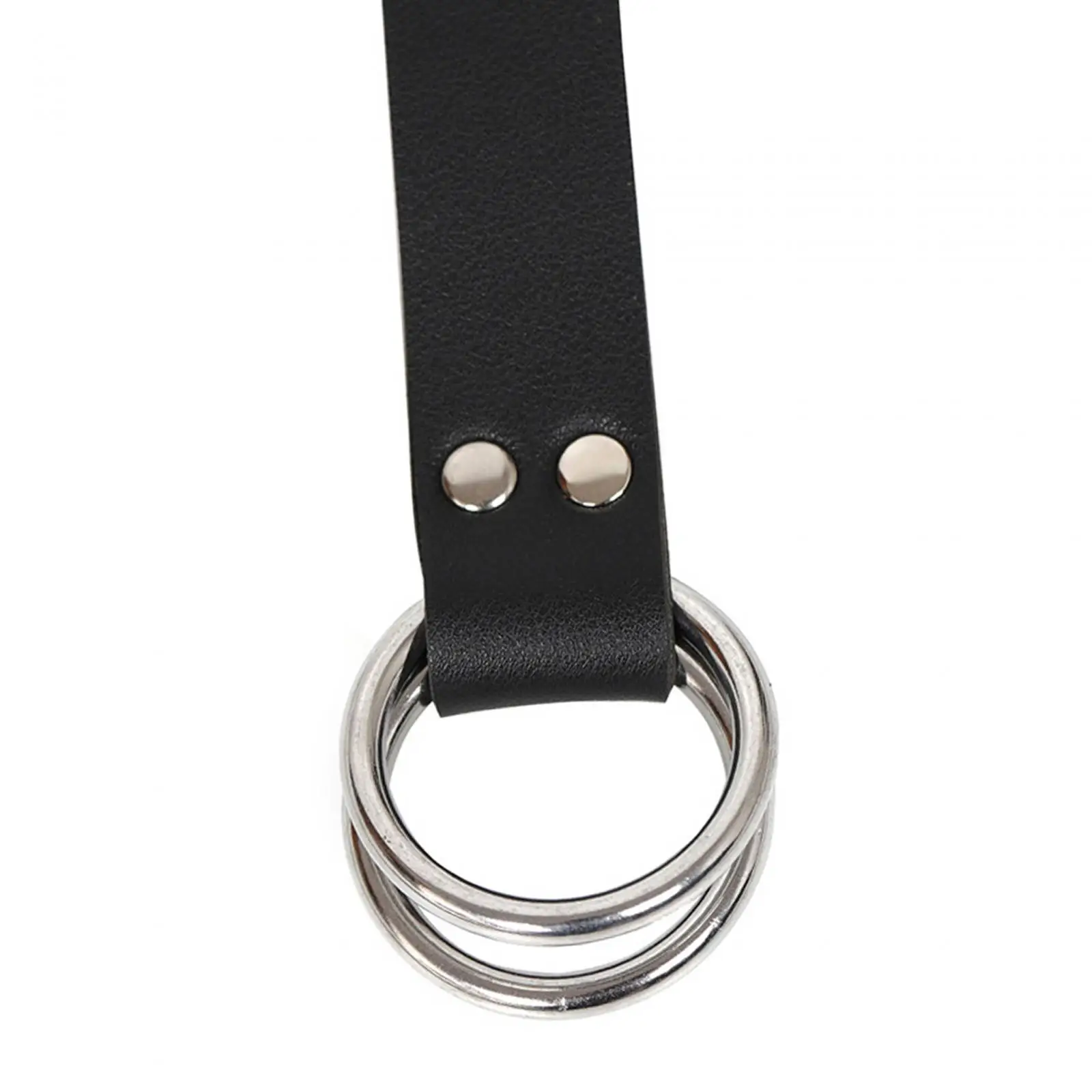 Skirt Hike Costume Props Belt Accessory Handmade Retro PU Leather Unpolished Dual Rings Medieval Leather Belt Women Skirt Hike