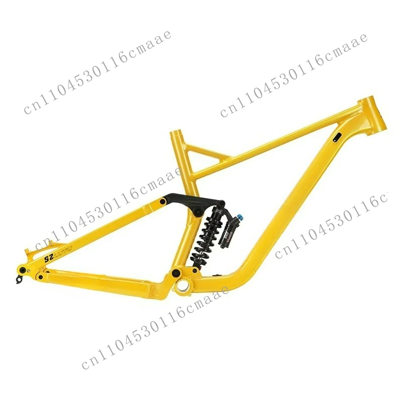 148 * 12MM 27.5/29 inch aluminum mountain bike straight axle downhill, soft tail shock frame for off-road and off-road riding