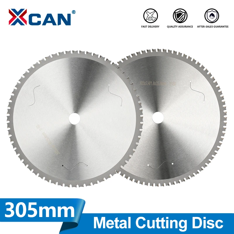 

XCAN 1 шт. режущий диск по металлу 305 мм твердосплавное полотно циркулярной пилы 60T 80T режущее полотно по металлу для стали и железа