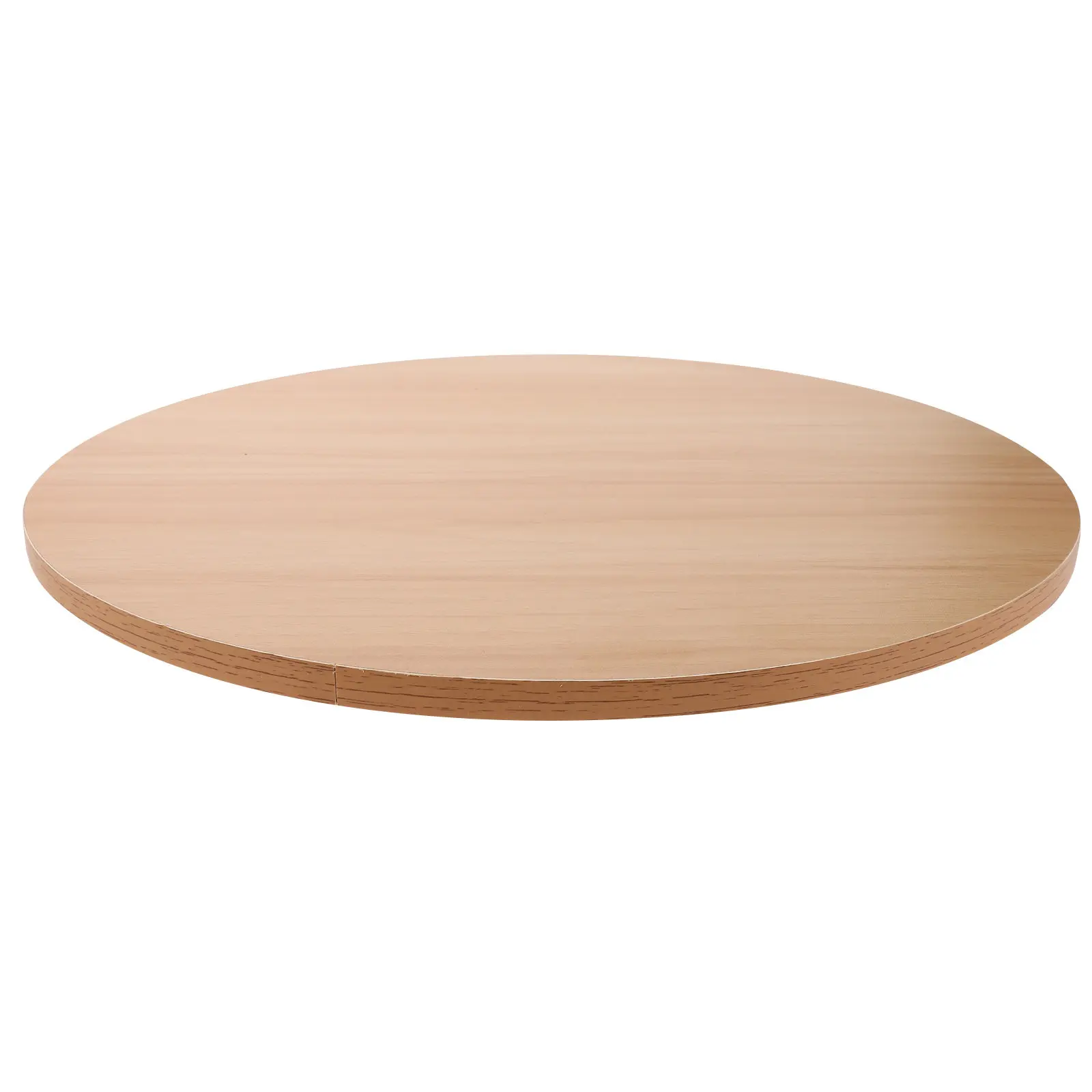 

Wood Grain Round Table Top Thick Solid Wood Desktop Replacement Coffee Table Dining Surface Easy Clean Maintain