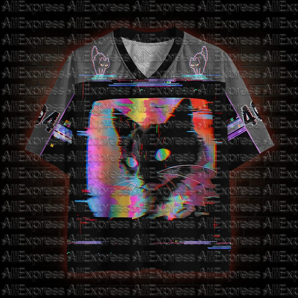 2026 New Movie Sports Fashion Adult and Children's Short Sleeve V-neck Street Eye Clothing Gothic Style Horror Fans Gift