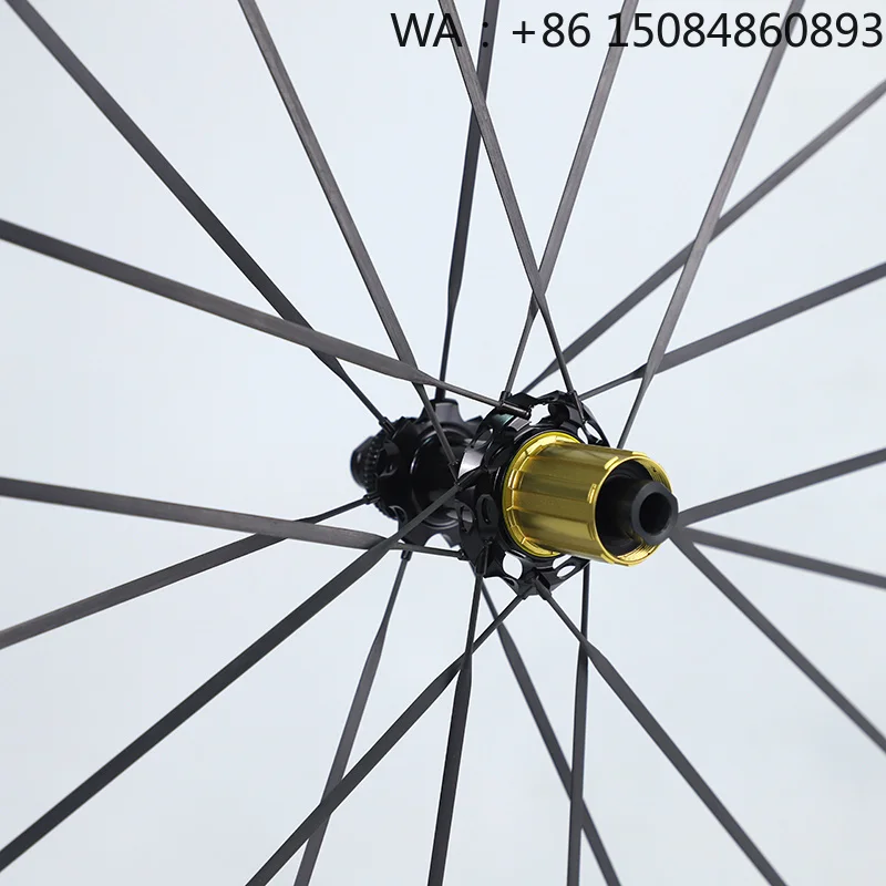 700c T800 Non-Paint Carbon Wheels, tubeless clincher center lock rim, high-stability road bike disc brake wheel set