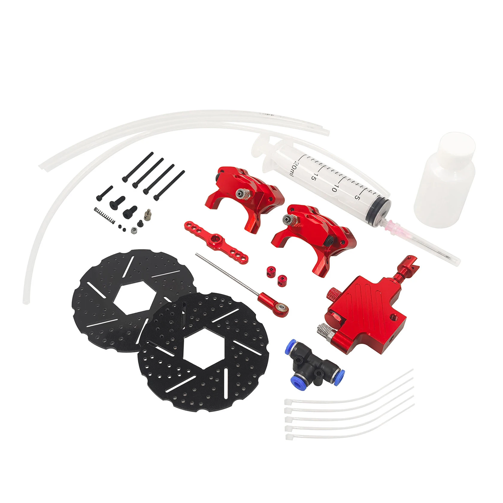 Système de freinage hydraulique de roue avant ou pompe principale ou kit de tuyauterie pour voiture RC 1/5 HPI ROFUN BAHA ROVAN KM BAJA 5B 5T 5SC Pièces de jouets