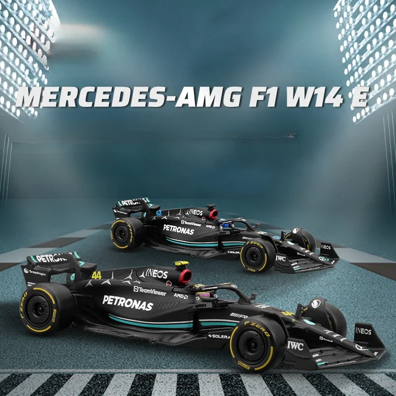 

1:43 Mercedes-Benz AMGF1 Модель автомобиля Гоночная модель W14 Имитация сплава 2023 Formula Racing Периферийные устройства