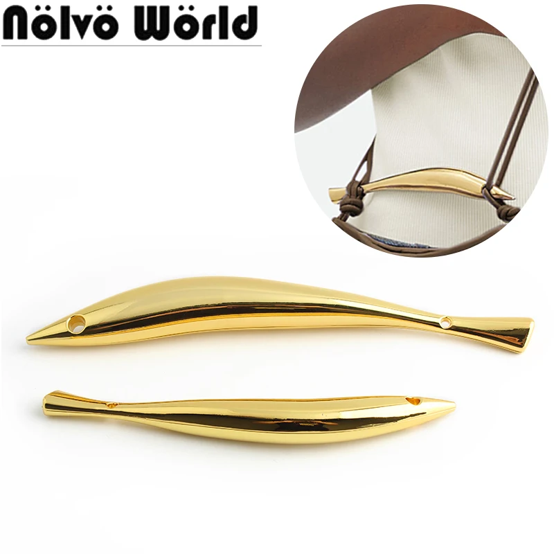 

2/4/10PCS K Gold 21/27CM Metal Fish HandlesFor Women Making Handbag Handles Purse Frame Shoulder DIY Handmade Bags Accessories