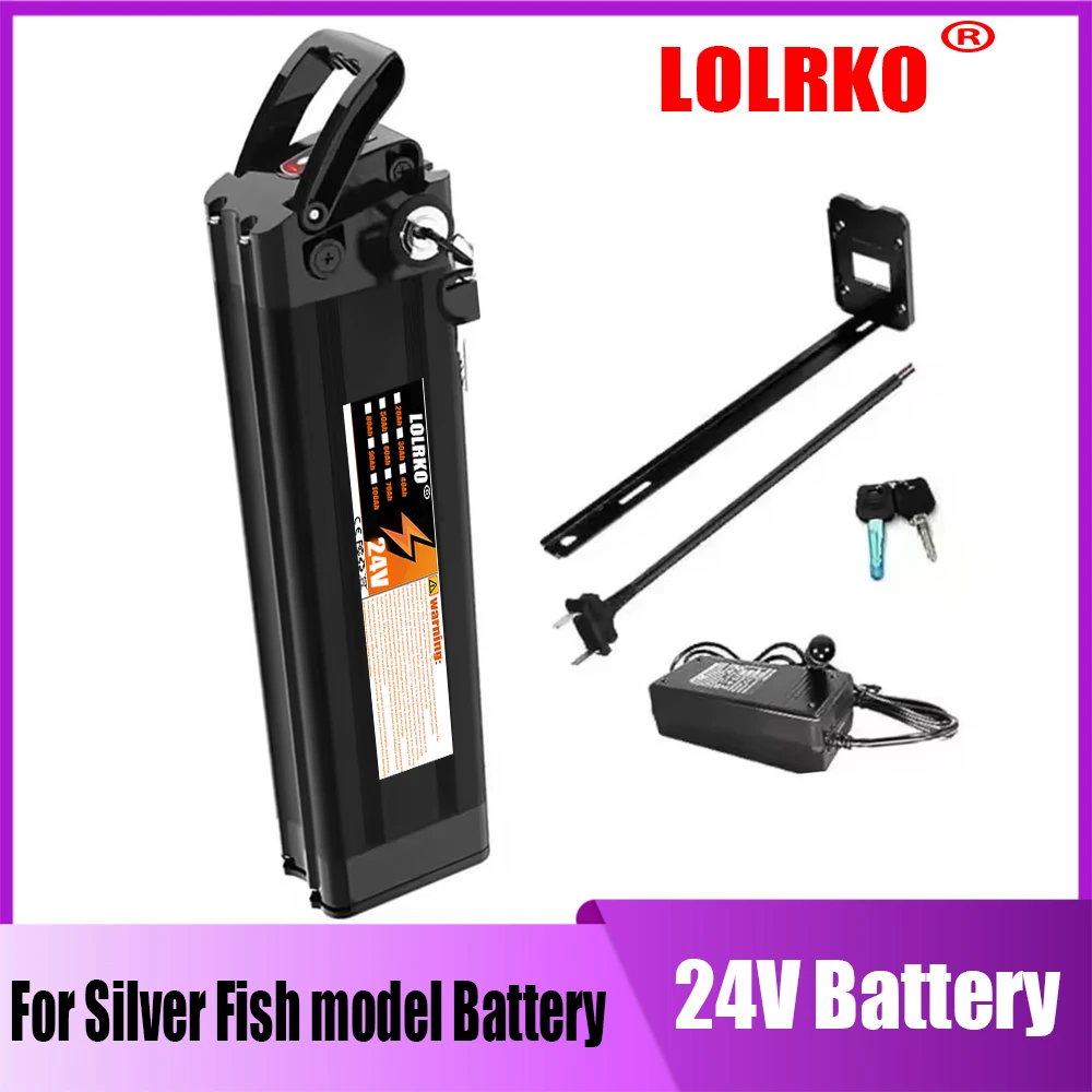 24V, 20-100Ah lithium battery pack, large capacity and multiple options, suitable for Silverfish 250W-1000W motors