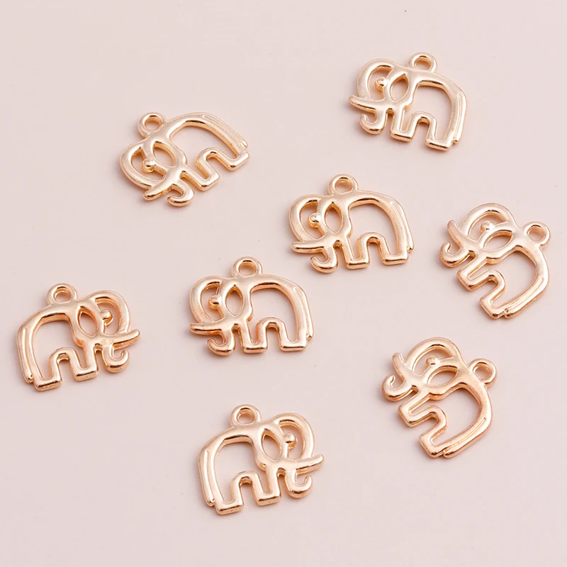 20pcs Vintage Three Leaf Pendants for DIY Bracelets