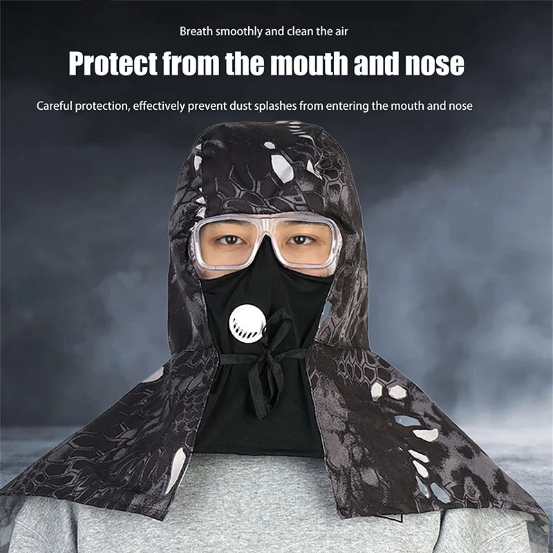 

1Pc Welding Hood Dust Cap Dustproof Windproof Cape Safety Helmet Safety Protection Hat Neck Cover Labor Protection Dust Mask Hat