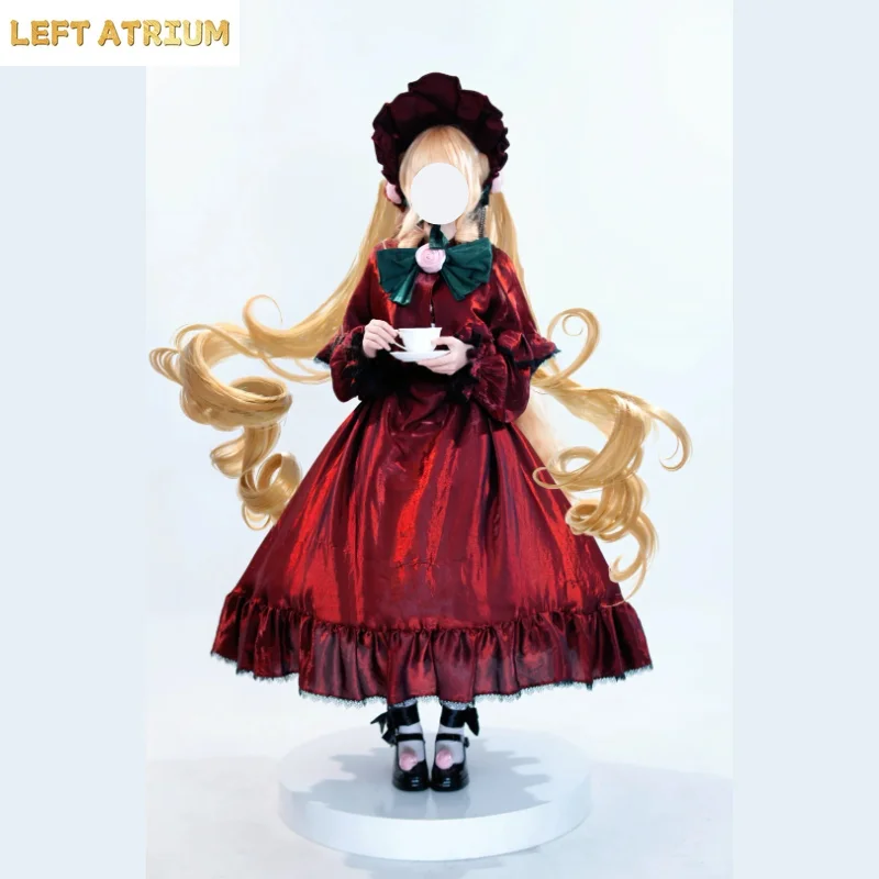 Rozen Maiden Shinku Suigintou Cosplay Costume Full Set Gothic Victorian Lolita Formal Dress Wig for Halloween Comic Con Women - view 4