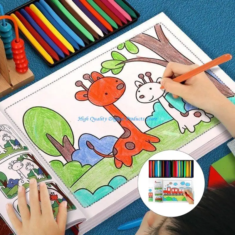 U2JE Preschool Educational Drawing Book Coloring Books For Home School Activities