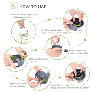 استبدال مفصل الشفاه لخلاط Nutrigullet ، خلاط السرعة ، جزء متوافق ، 2 عبوة أعلى 6 مبيعات لخلاط قطع غيار مالوري - رقم 6