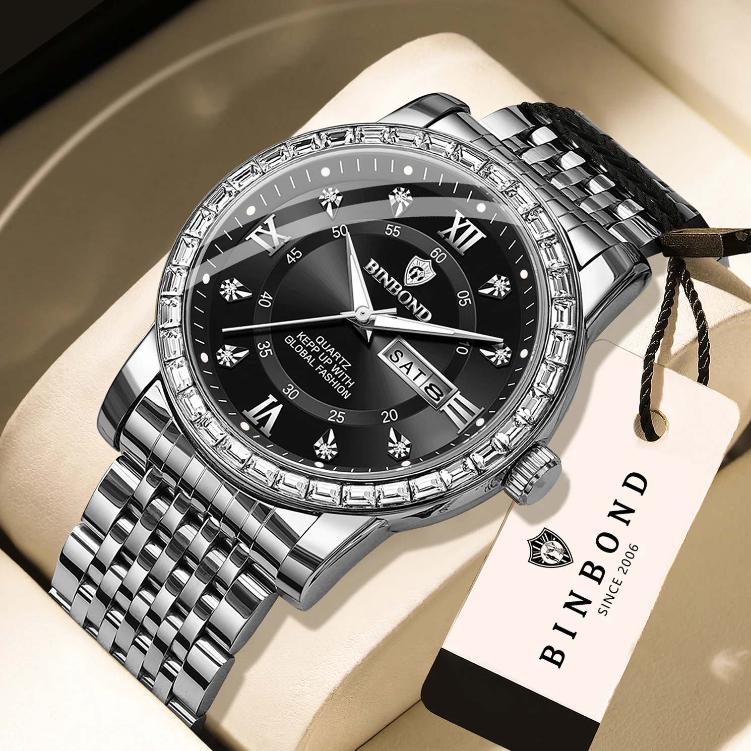 Men's Original Quartz Watch with Luminous Features