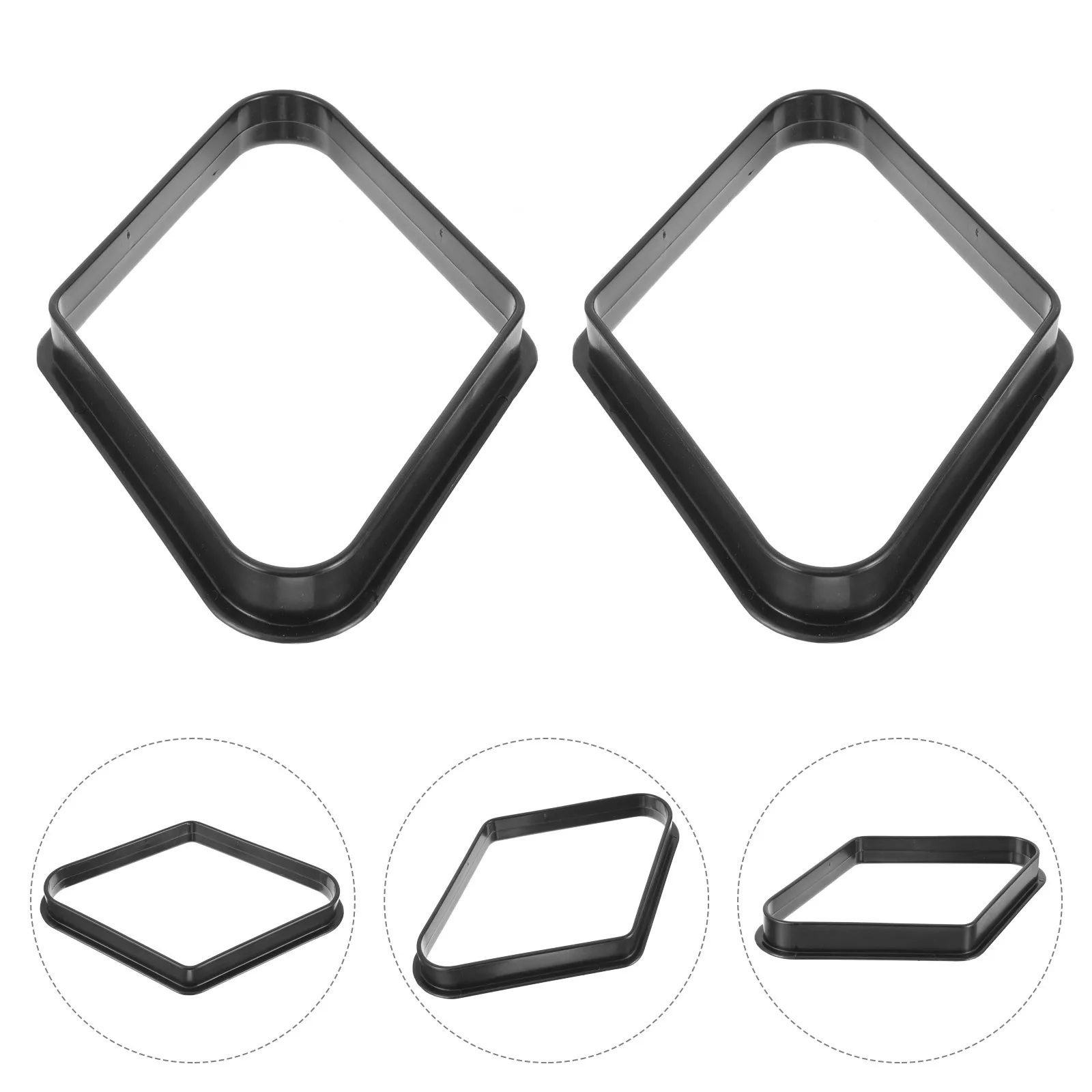 

2Pcs Pool Table Accessory Strong Billiard Ball Rack for 9-Ball Pattern Frame Reliable Billiards Storage Holder