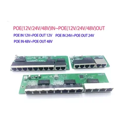 POE12V-24V-48V 12v 12v/24V/48V POE OUT100 mbps UP Link poort; poe powered switch NVR