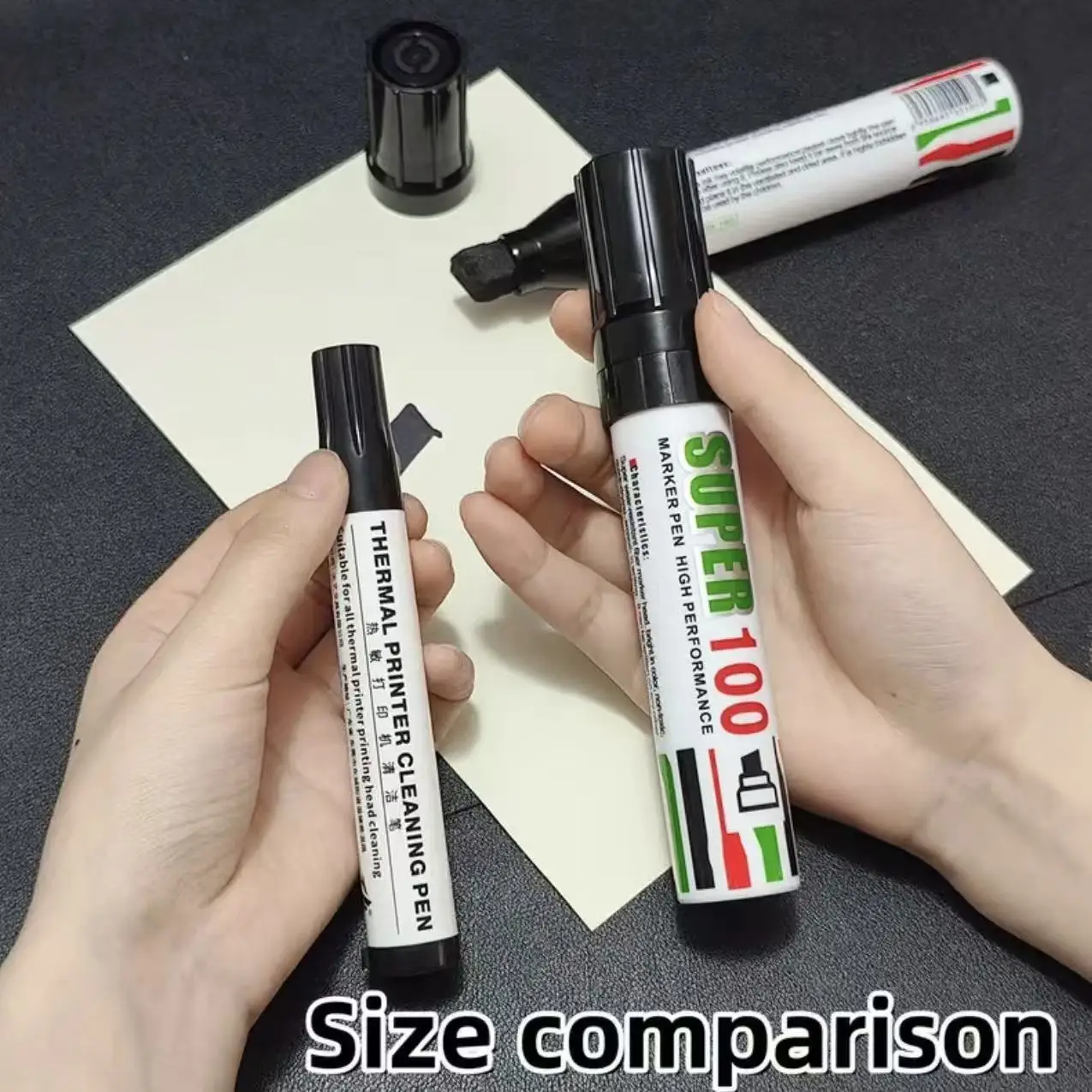 1PC Extra Wide Chisel Tip Black Permanent Marker Waterproof Marker Pen for Posters Advertising Boards Art Design School Projects