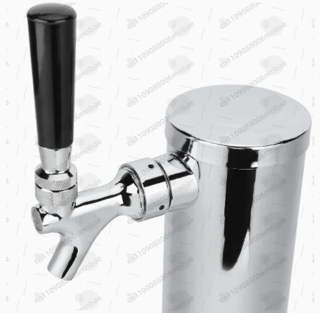 Beer Tower, Single Faucet Beer Kegerator Dispenser, 3-Inch Column Homebrew Draft Beer Dispensing, with Complete Installation Kit