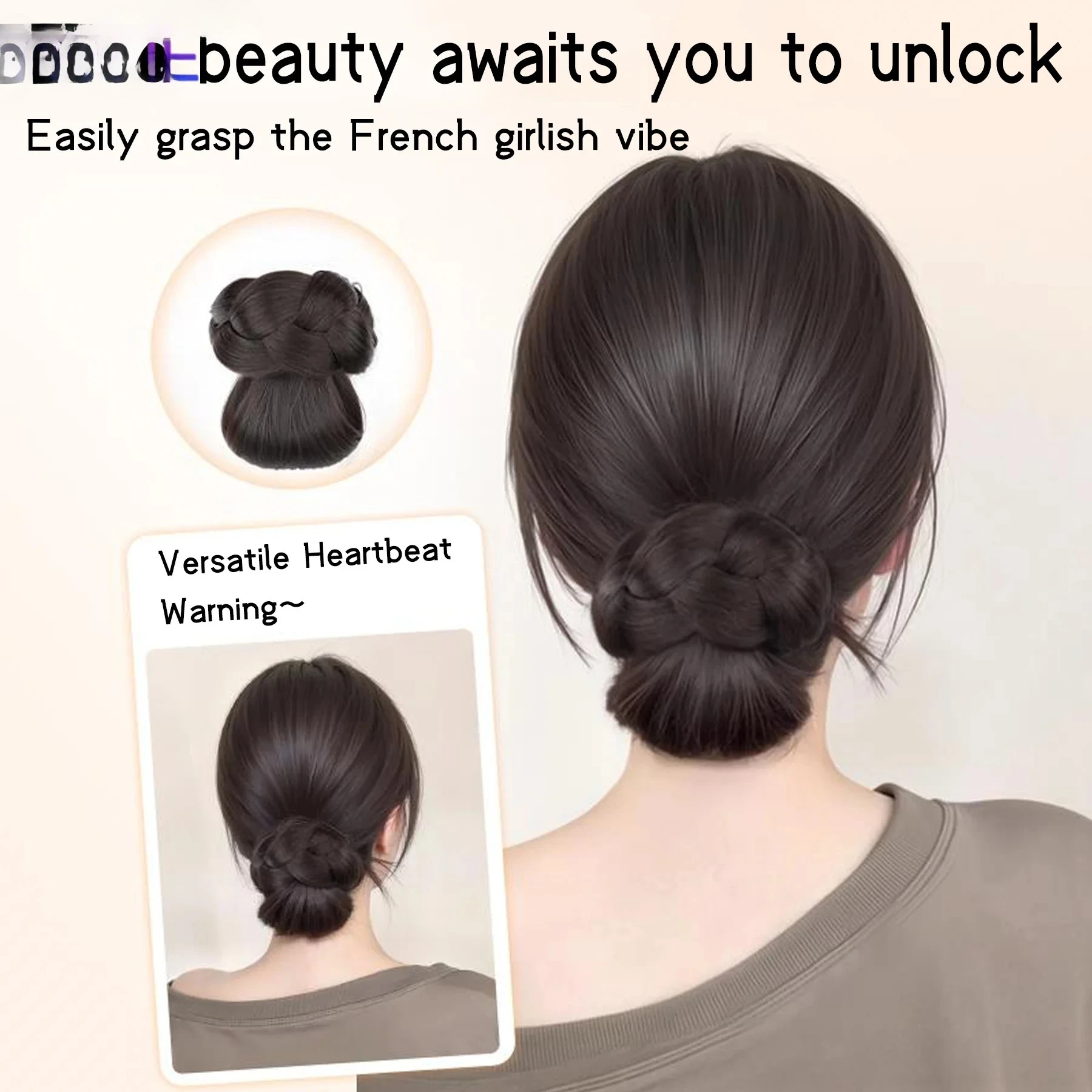 تصفيفة الشعر الاصطناعية المشبك نوع حلقة مع مشبك مخلب وصلات شعر ذيل الحصان مع رأس توجيه أنيق وطبيعي لعام 2026 #5