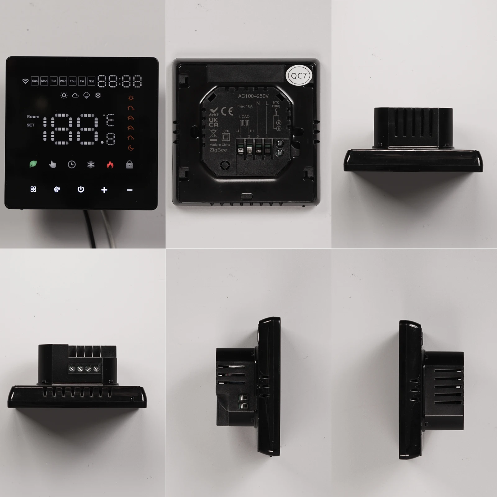 MOES WiFi/ZigBee منظم حرارة ذكي متحكم في درجة الحرارة Tuya للمياه/غلاية الغاز/التدفئة الكهربائية دعم أليكسا جوجل المنزل