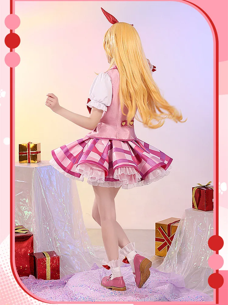 Hoshimiya Ichigo Cosplay Anime Aikatsu Game Suit Women Fashion Skirt Dress Role Play Clothing Comic-con Party Costume New