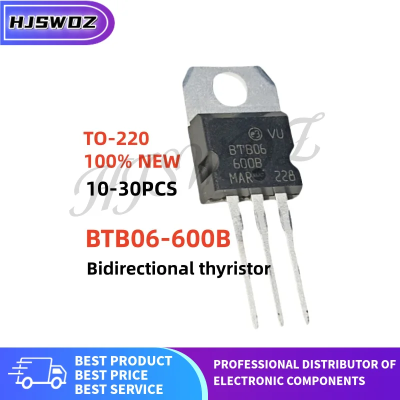 10~30PCS New BTB06-600B BTB06600B BTB06 600B TO-220 Three-terminal bidirectional thyristor