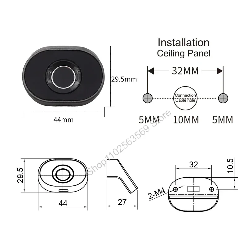 Tuya Smart Cabinet Fingerprint Lock Fingerprint Drawer Lock Wholesale Furniture Locker Cabinet door lock fechadura eletronica