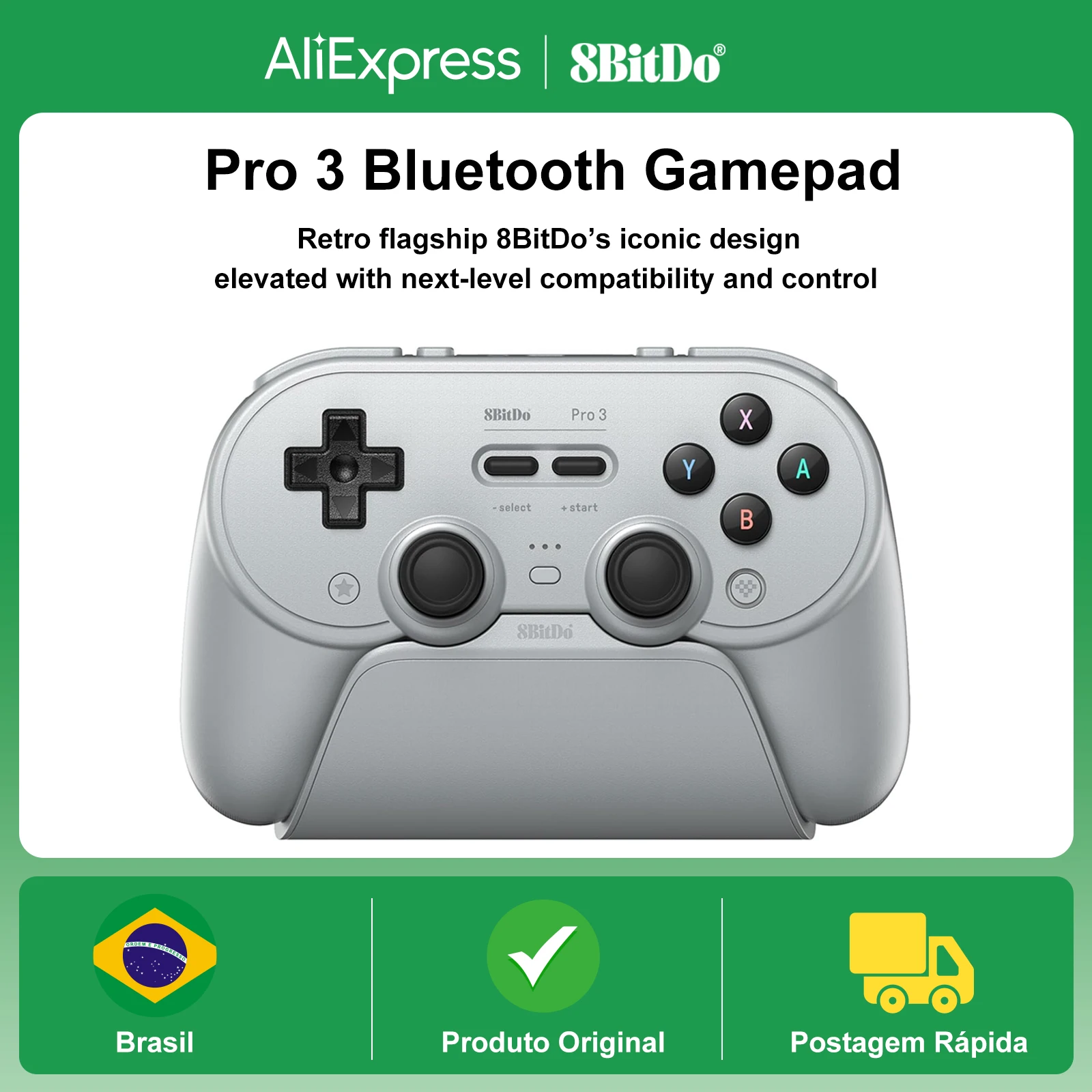 controller-bluetooth-8bitdo-pro-3-per-nintendo-switch-1-2-windows-apple-steamos-android-con-joystick-tmr-dock-di-ricarica
