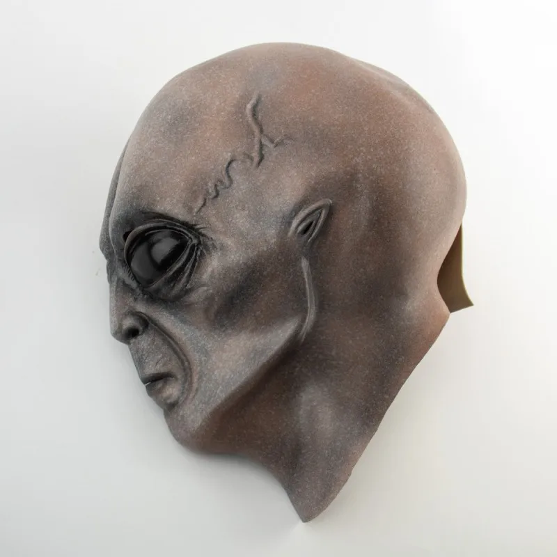 Funny Horror Latex Mask Cosplay, UFO Oxyey, Alien Skull, Halloween Party Costume, mesurost House Chamber Prank, SAFMonster Prop