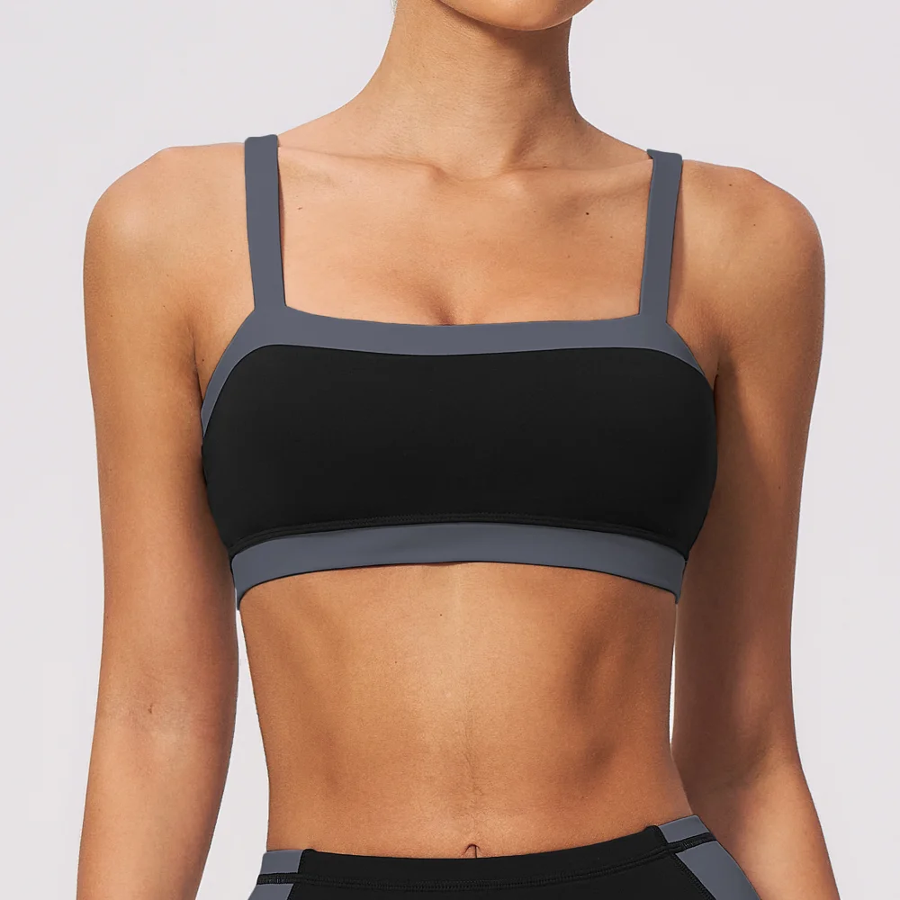 Yoga Sports Bra Breathable High-quality Workout Bra Color Clashing Shockproof Brassiere Summer Women Bras Yoga Workout Underwear