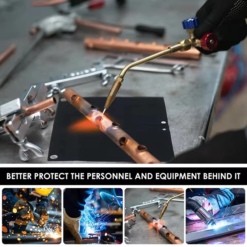 1pc 300x300*3.5mm Fibra di vetro Coperta per saldatura a caldo Ritardante di fiamma Coperta antincendio Resistente alle alte temperature Protezione per saldatura