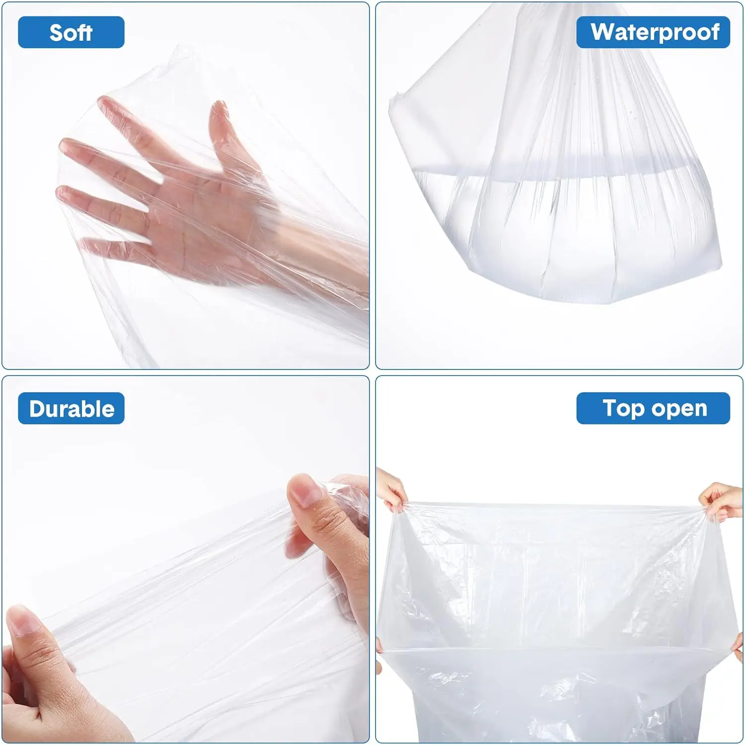 100 Pack Disposable Sauna Bags Plastic Body Wrap Sauna Blanket Liners 87 x 47 Inch Thickened Sauna Wrap for Infrared Sauna