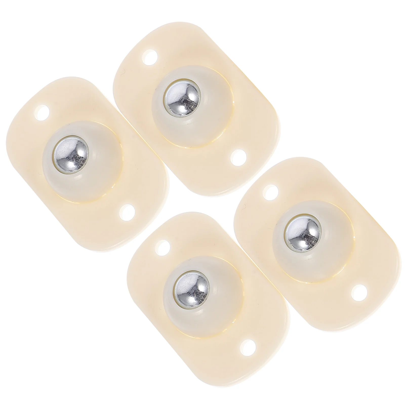 

4 Pcs Small Furniture Casters Adhesive Swivel for Appliances Steel Ball Self Mini Wheels