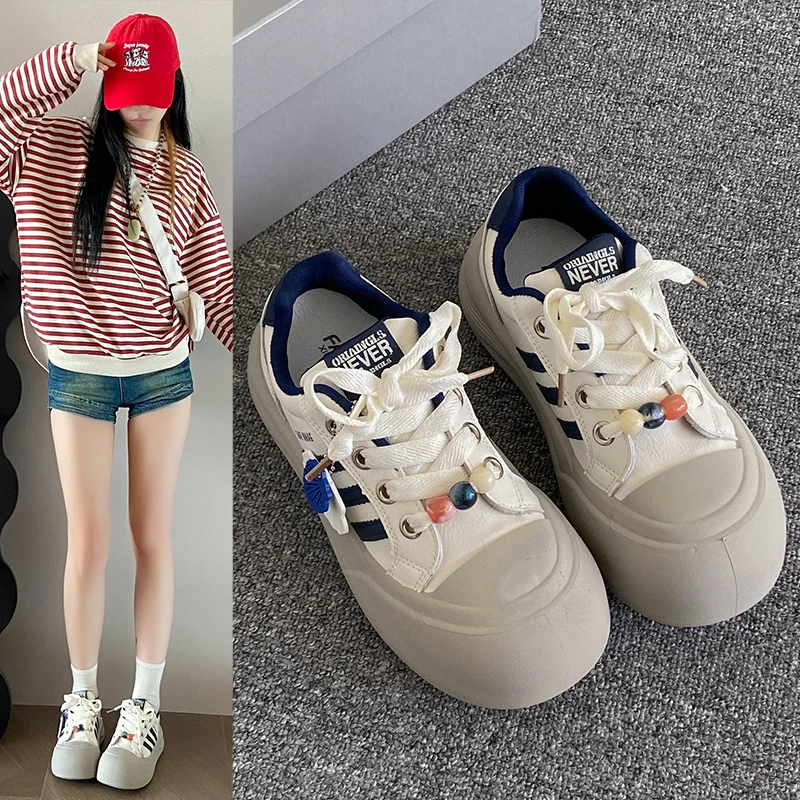 

Women's 6CM Platform Sneakers for Women Fashion Casual Walking Shoes Non Slip Rubber Sole Comfortable Breathable Footwear