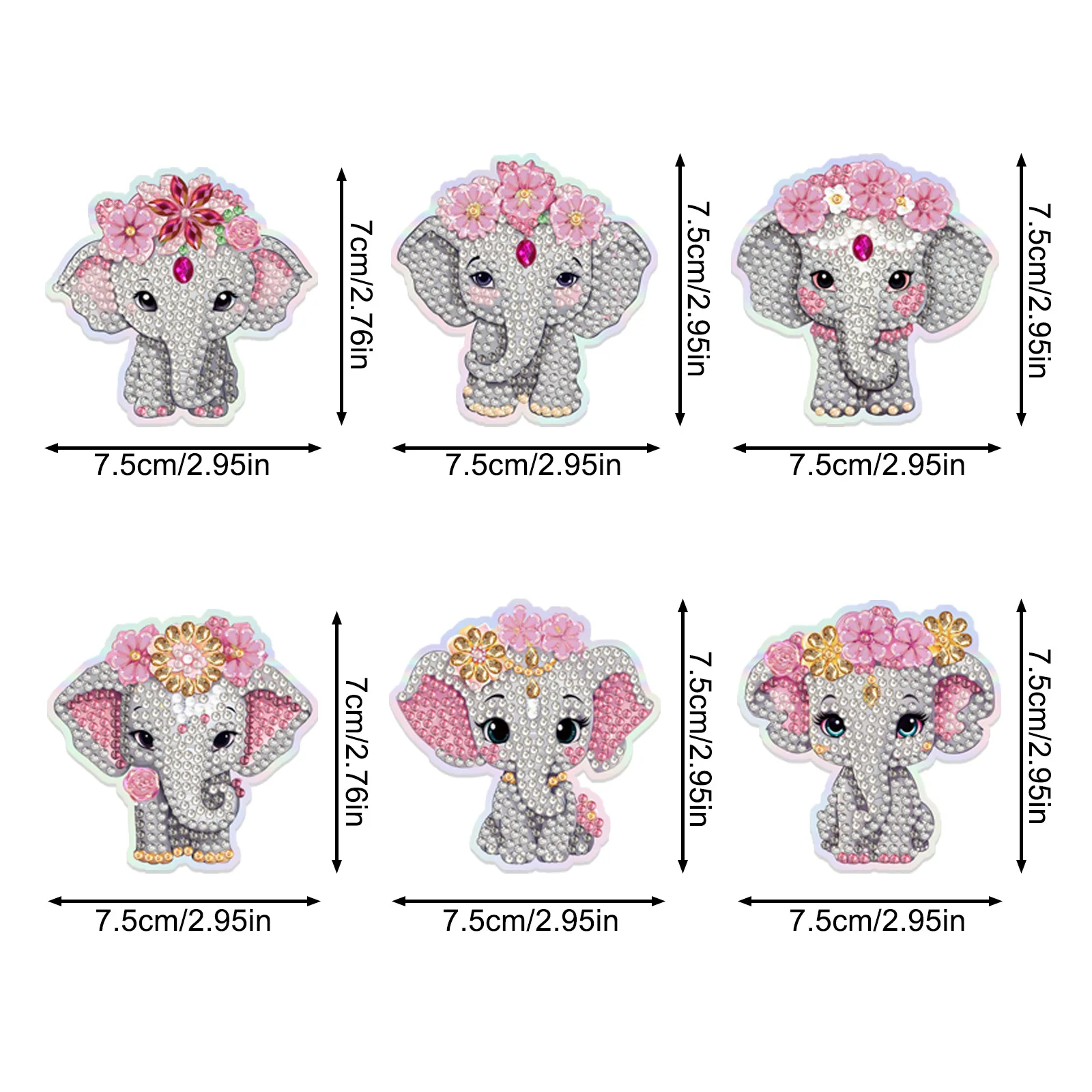 

Красочные животные 5-8 шт., хит продаж, алмазная живопись, магнит на холодильник, сделай сам, милая наклейка, Новое поступление, креативный мультяшный мультистиль