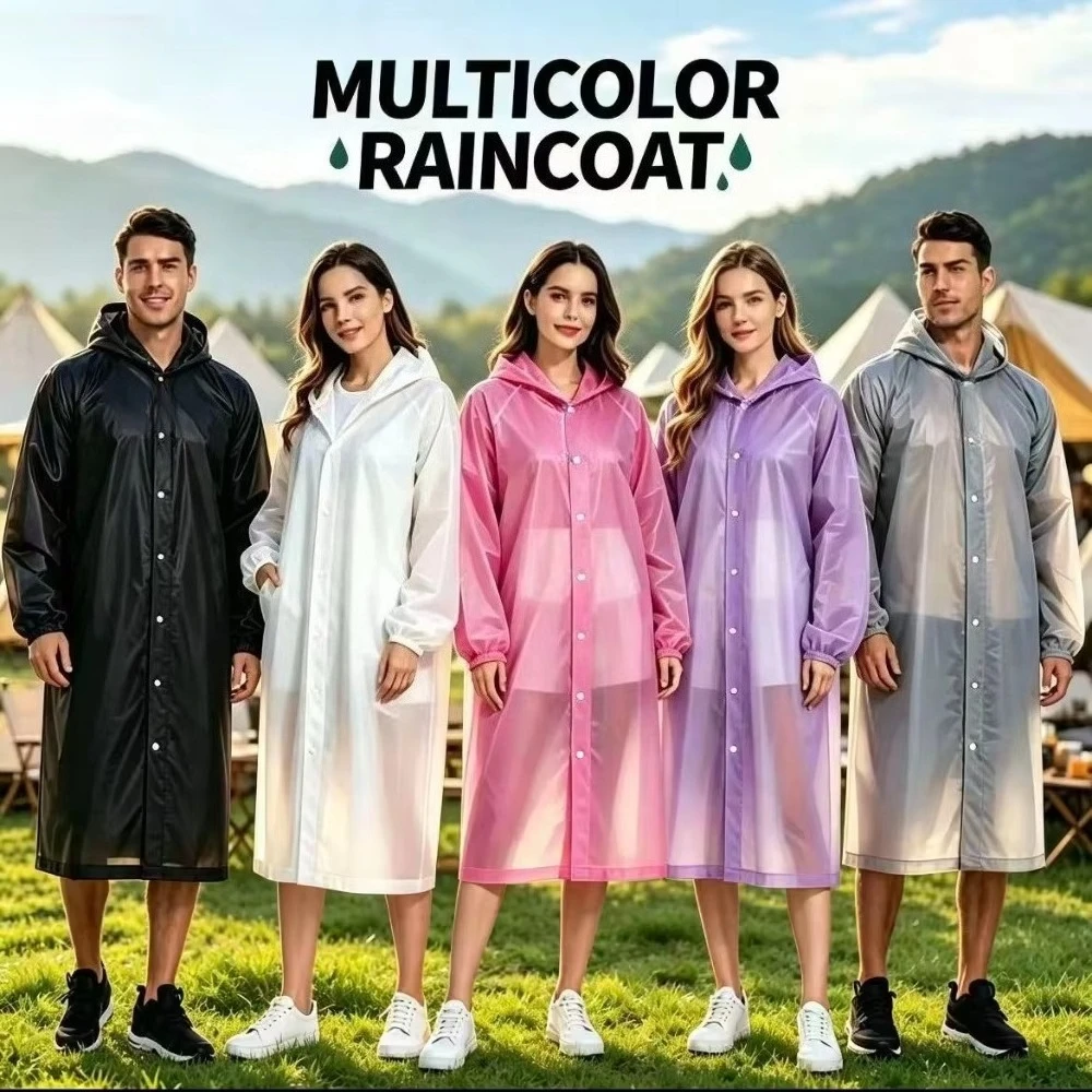 Emergency Poncho Rain - Waterproof Raincoat Outdoor Hiking Portable Adult