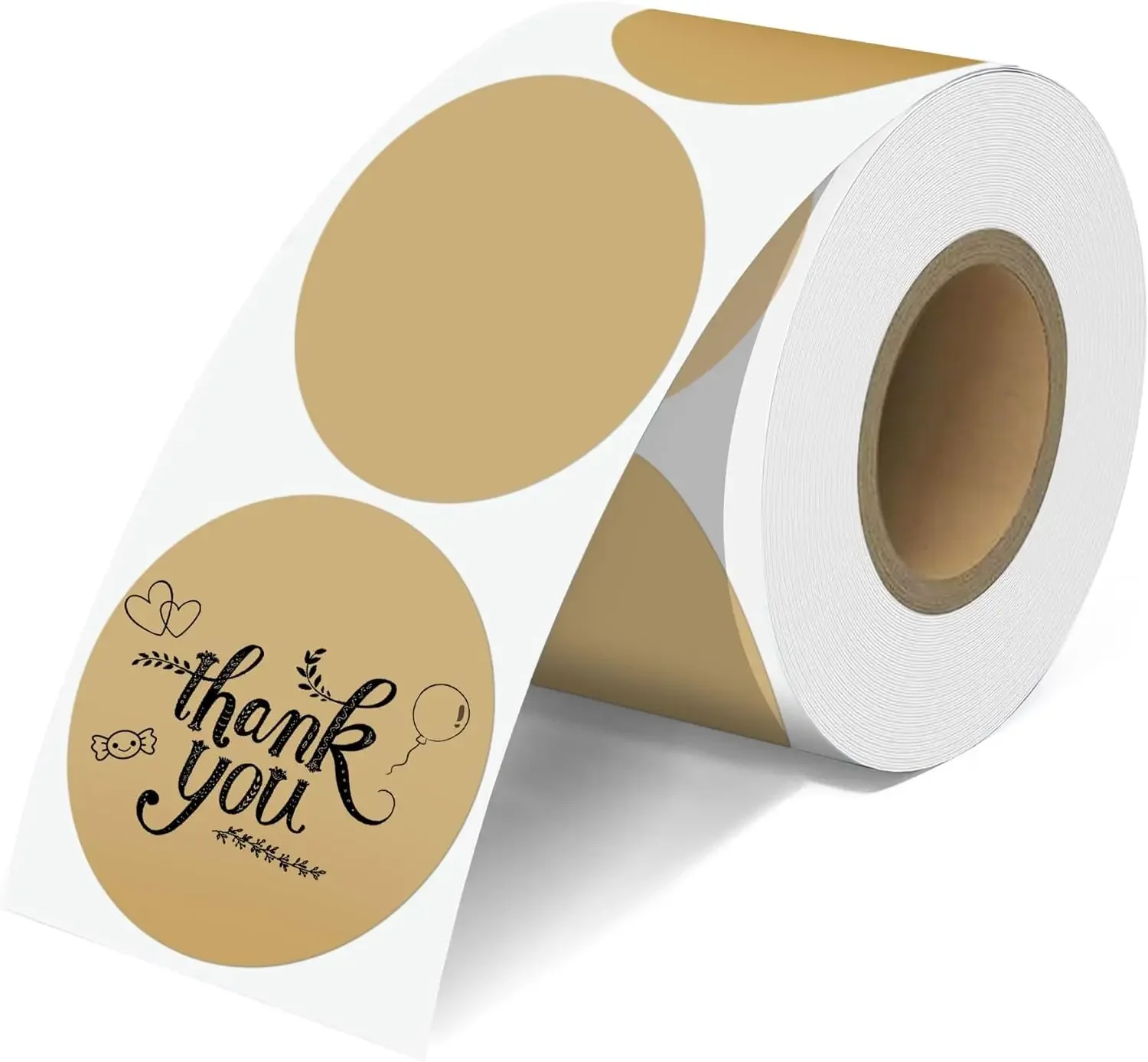 

Thermal Labels -Round Thermal Printer Labels, Waterproof Thermal Printer Stickers for Logo Design, Price Tag, Address, QR Code