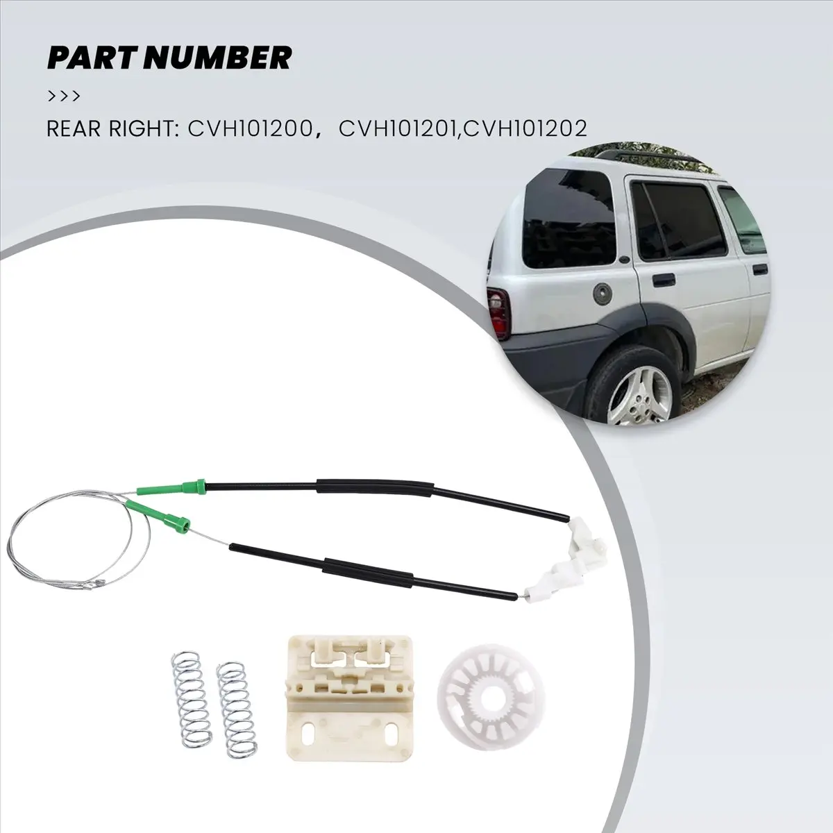 Super Sale For Land Rover Freelander MK1 L314 LN 1997-2006 3/5 Door CVH101202 Car Window Regulator Repair Set Rear Right
