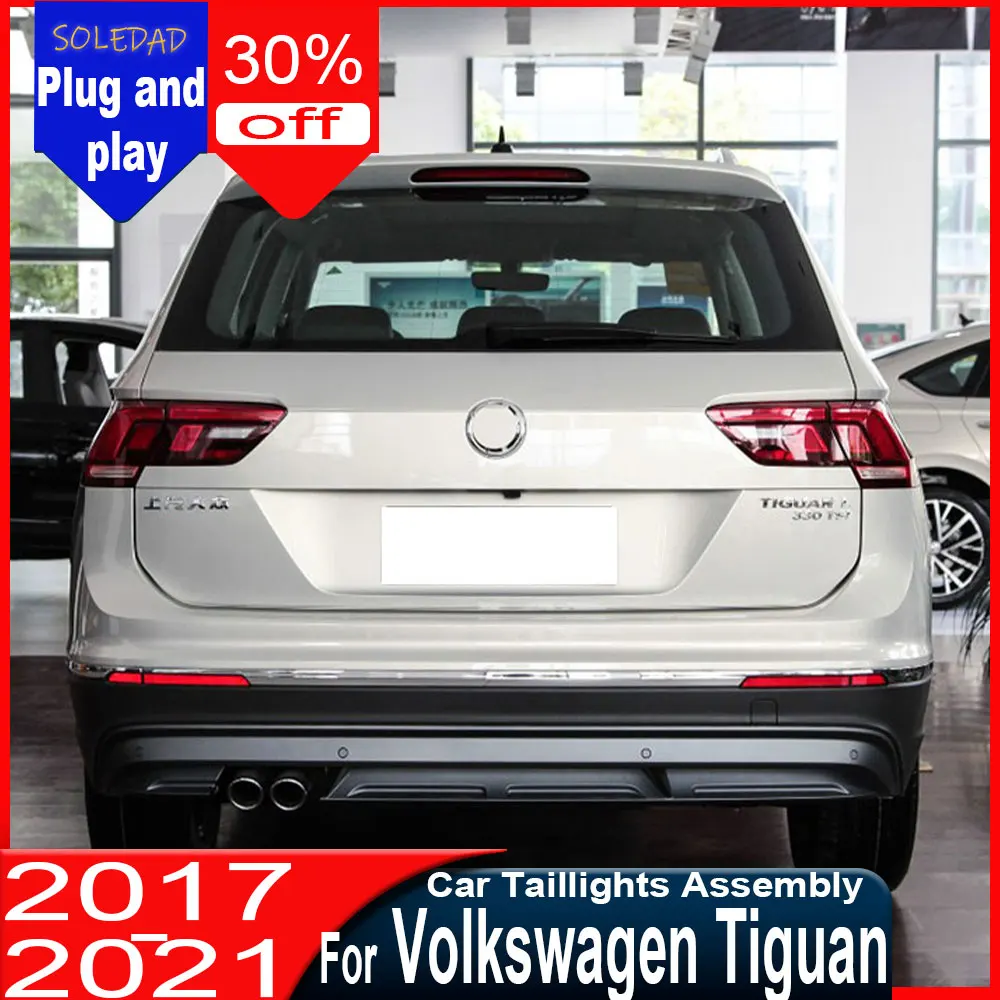 For Volkswagen Tiguan Led Tail Light 2016 2017 2018 2019-2021 New Tiguan Rear Lamp DRL Dynamic Signal Reverse Auto Accessories view 3