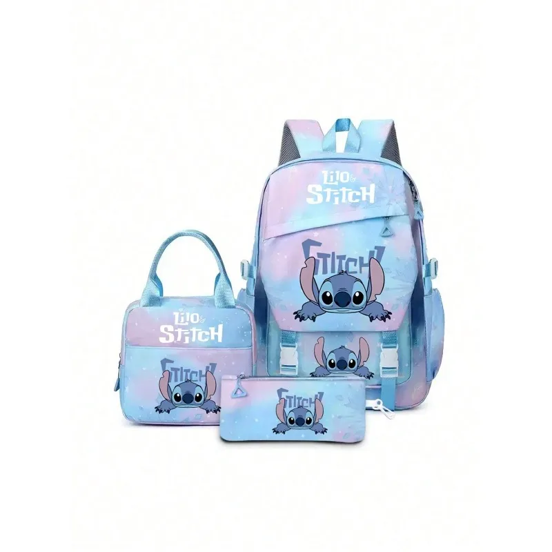

Miniso 3D Printing Stitch Pencil Bag Backpack Shoulder Bag, Stitch Starry Sky Animation Peripheral Children's Bag