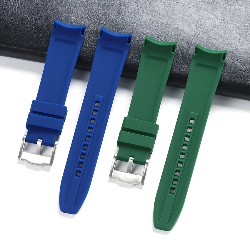 Ремешок силиконовый для часов Swatch с изогнутым концом, водонепроницаемый резиновый браслет для часов «Arc», для мужчин и женщин, спортивный браслет Omega, 20 мм 22 мм