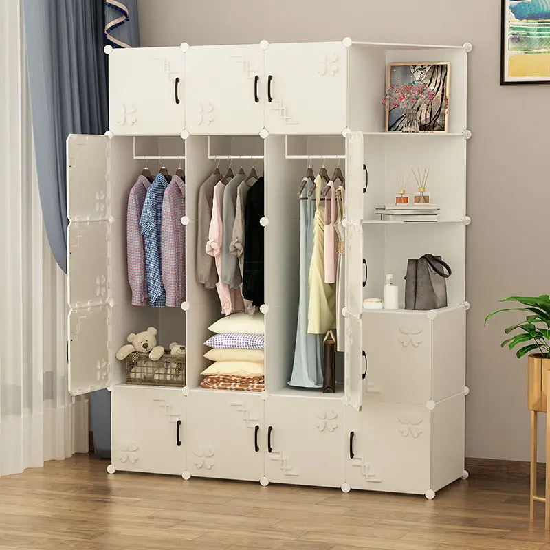 

Простой современный прочный сборный шкаф для одежды для дома, спальни, общежития, для хранения вещей