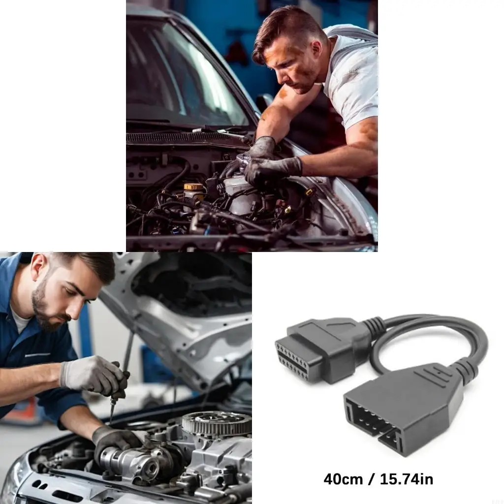 F1CF High Compatibility OBD Interfaces Converter Connector Cable Easy Plugs Play Solution For Car Diagnostics Quick Install