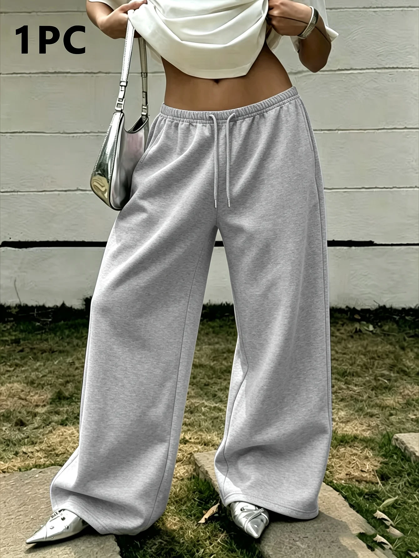 2026   Casual Autumn  Loose Solid Color Women's Sweatpants Trendy Fashion Women's Trousers Sweet Y2K Daily Wear Choice