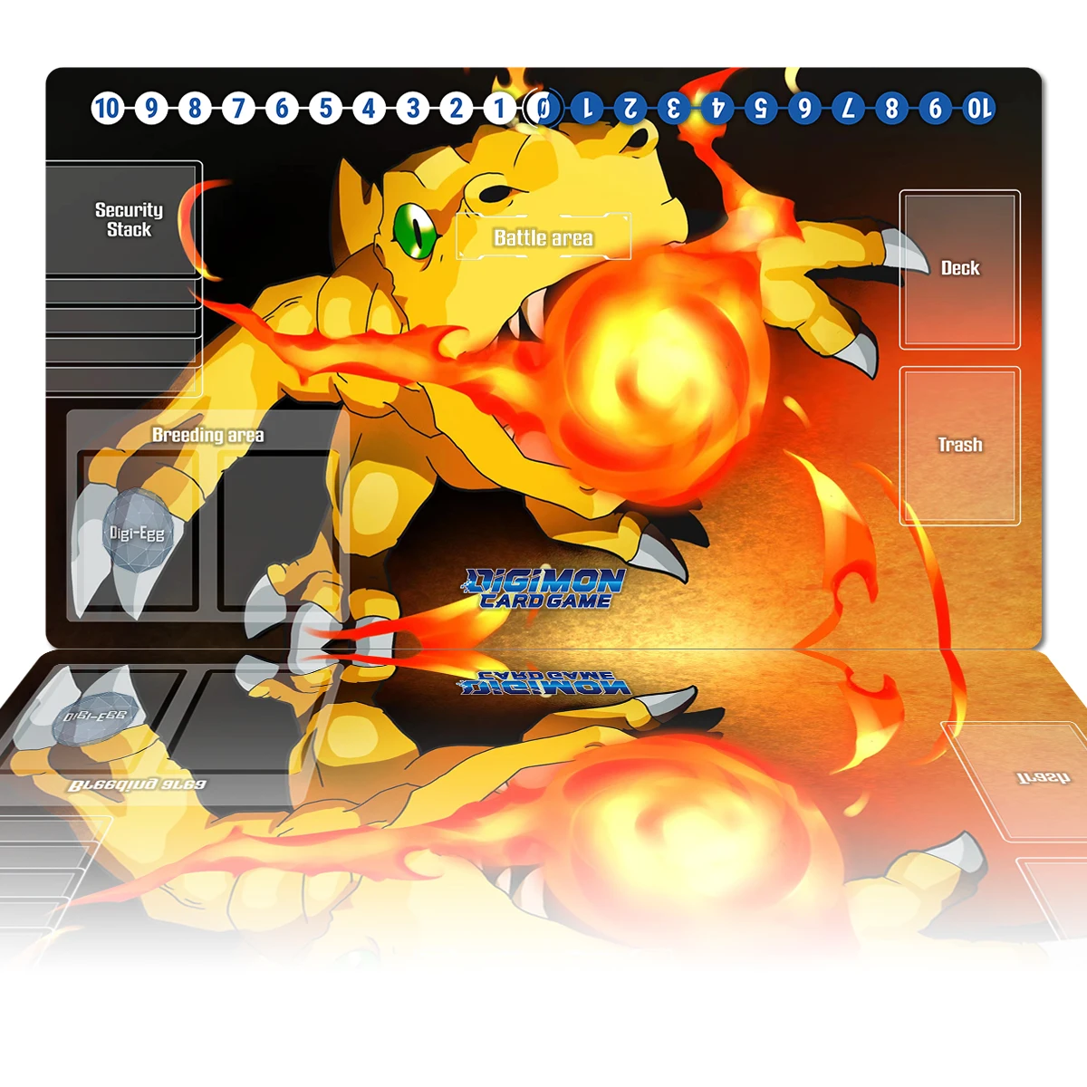 Digimon Playmat Agumon DTCG TCG CCG Board Game Trading Card Game Mat Custom Anime Mouse Pad Desk Mat Gaming Accessories Free Bag