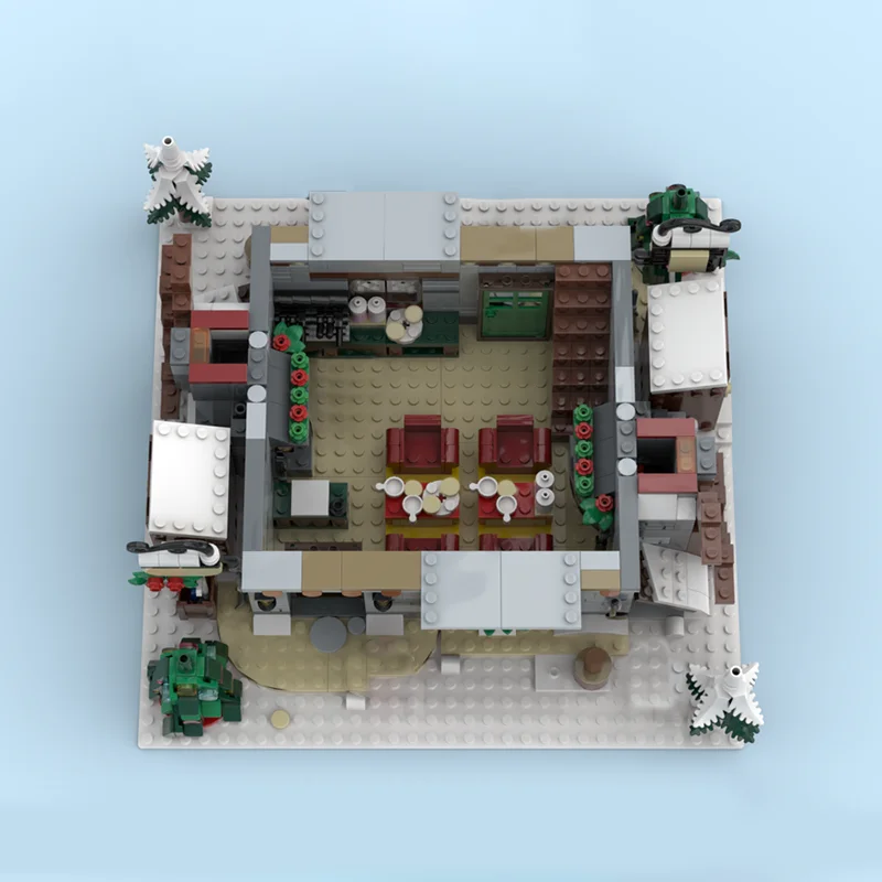 3021 قطعة MOC وحدات جبال الألب لودج XL تعديل نموذج بناء لعبة كتل لتقوم بها بنفسك فكرة إبداعية التعليم هدايا عيد الميلاد عيد الميلاد #2