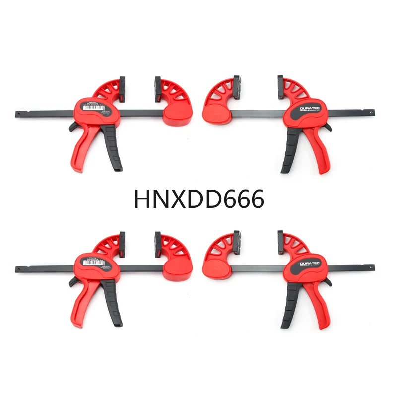 

4pcs F Type Woodworking Clip Quick Grip Clamp Quick Ratchet Release DIY Carpentry Hand Tool One-Handed Traps