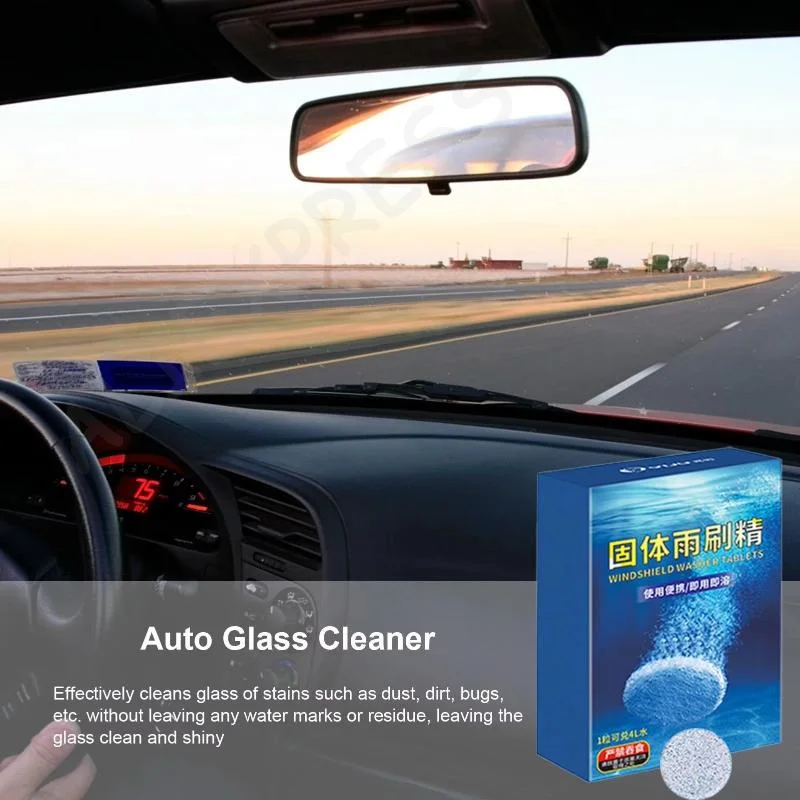 [G]Car Windshield Washer Effervescent Tablets Strong Cleaning Concentrated 10/20/100 PCS Portable for Auto Glass Maintenance