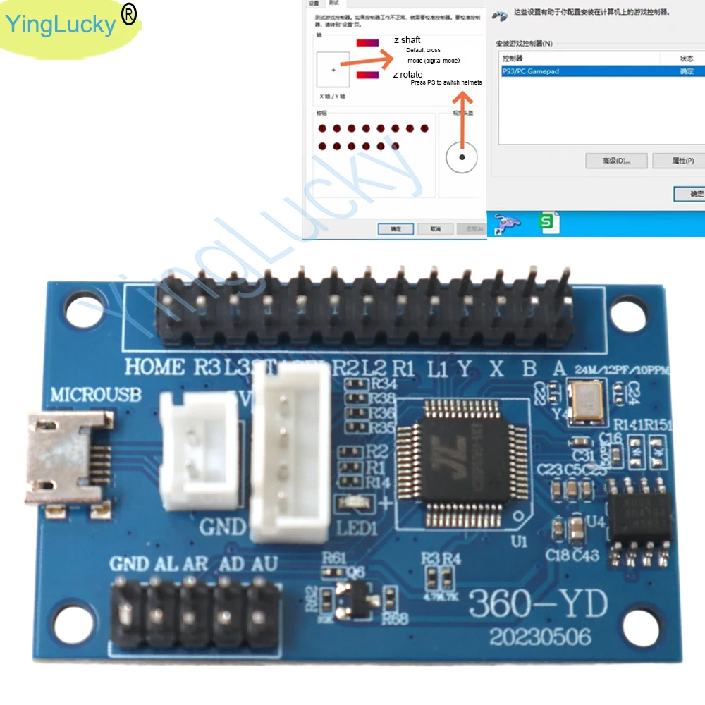 Arcade Games Xbox360 Usb Board Zero Delay Support Pc Xbox 360 Android Gamepad Controller Arcade Button Diy With Cable