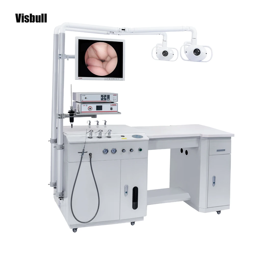 Double work position ent units / ENT  treatment unit / ENT examination unit with endoscope video