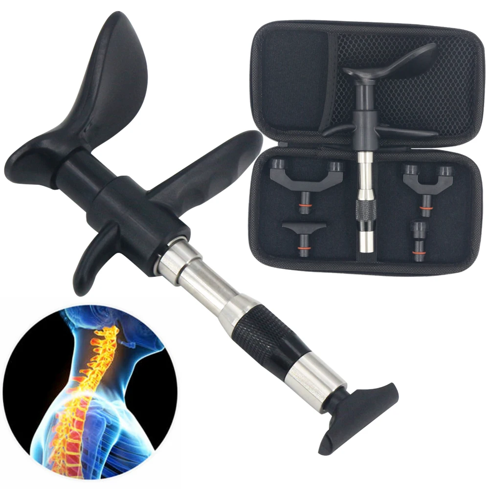 

300N Chiropractic Adjusting Tools 10 Levels Intensity Therapy Manual Correction Gun Spinal Cervical Portable Massager Body Relax